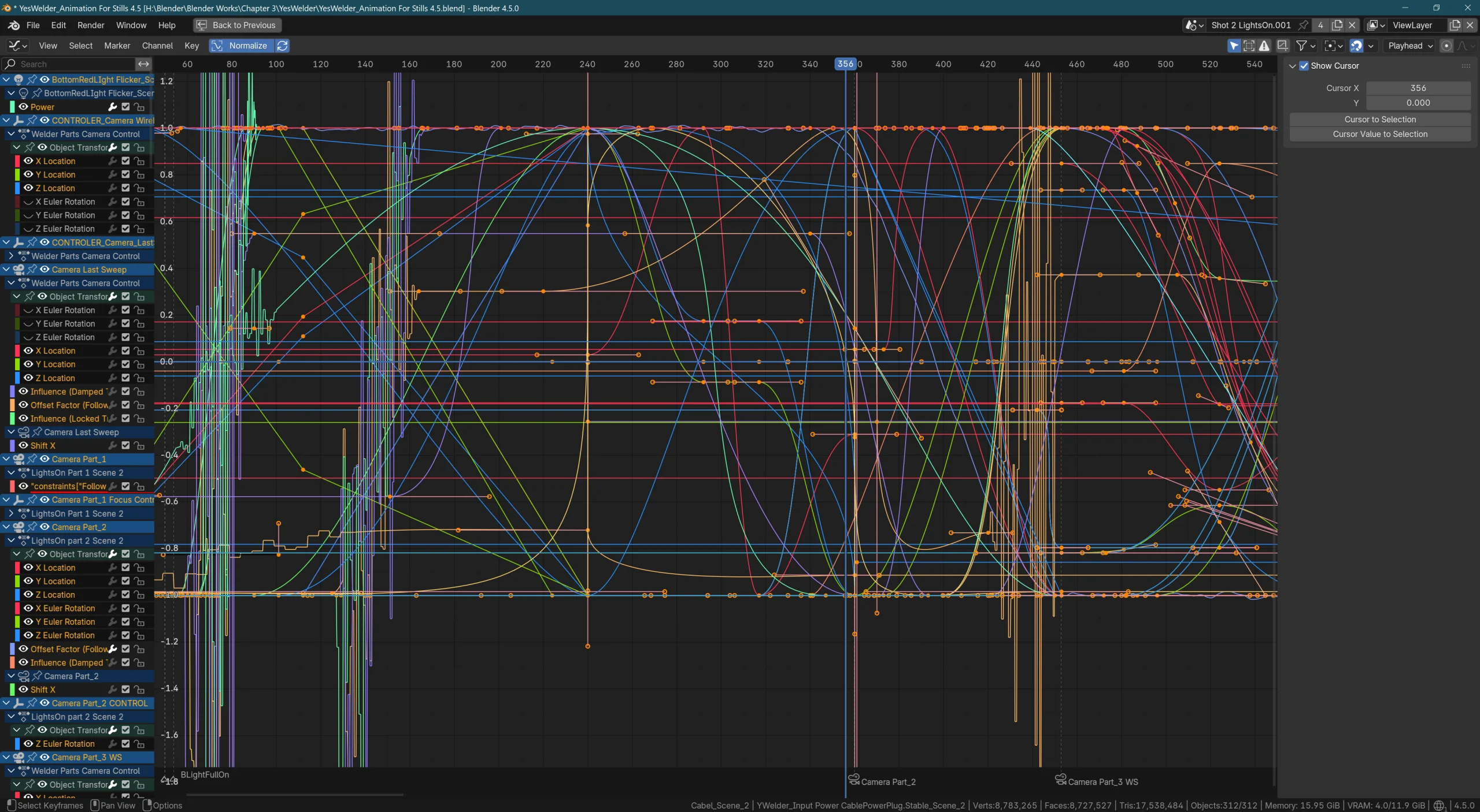 Screenshot of the graph editor Screenshot of the graph editor